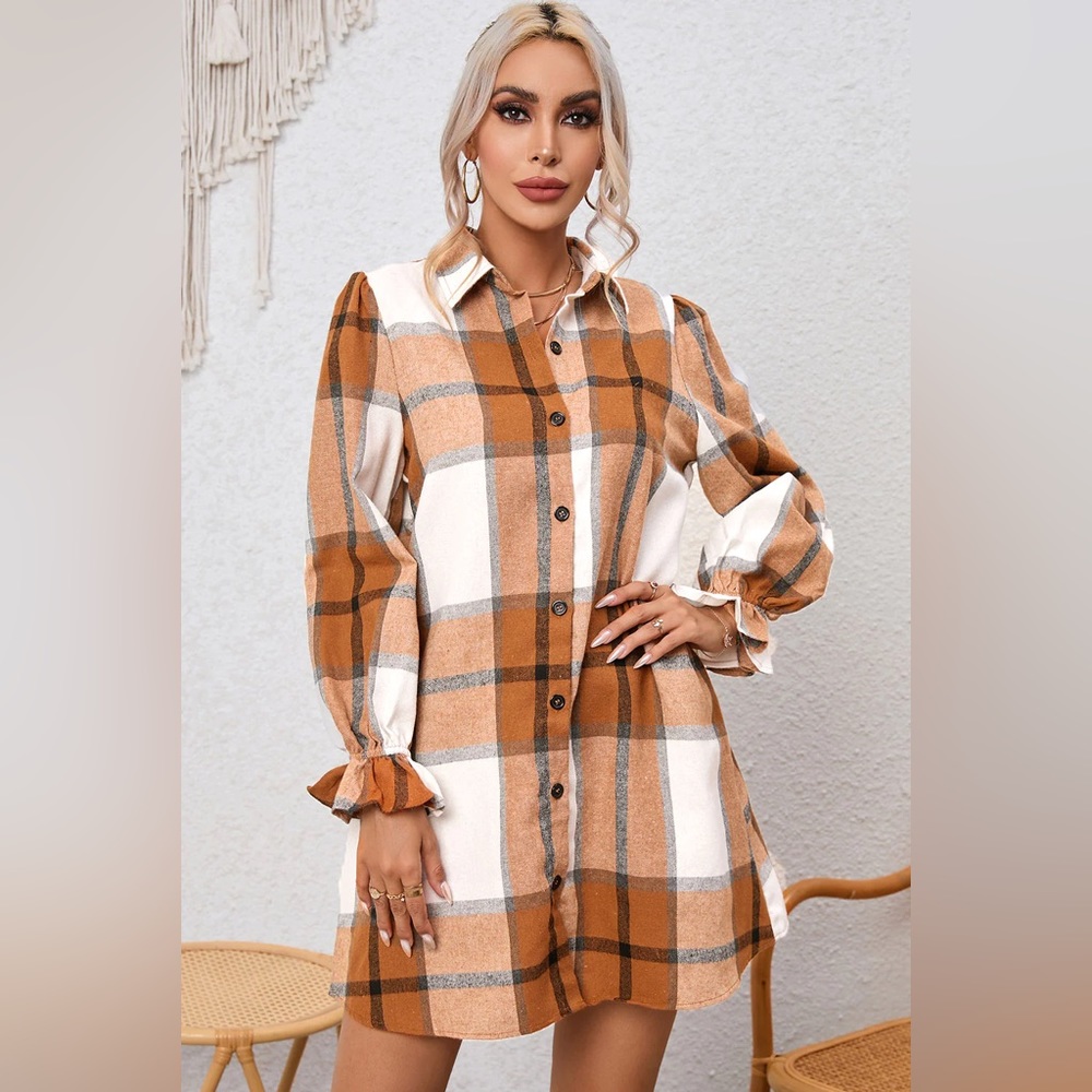Plaid Shirt Dress